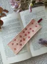 Marque-page pêche fleurs | Fait main