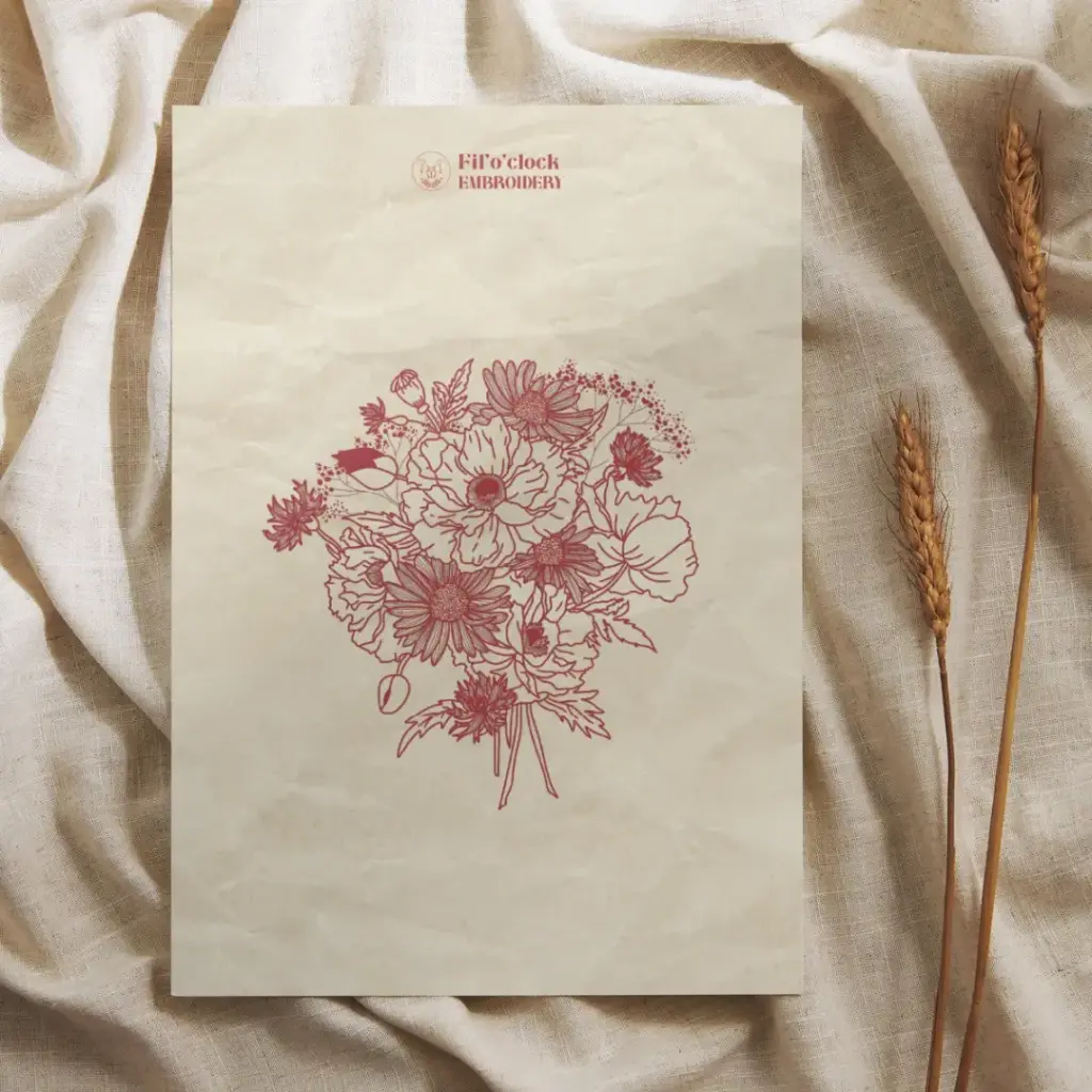 Carte illustrée Bouquet 2 - Bouquet de fleurs