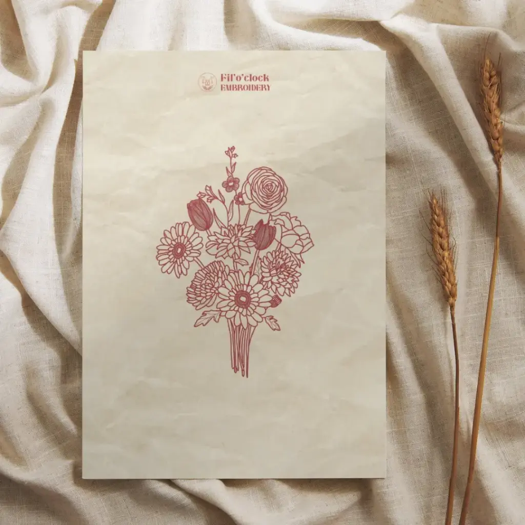 Carte illustrée Bouquet 5 - Bouquet de fleurs