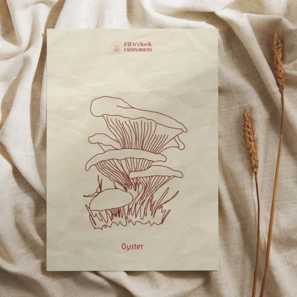 Carte illustrée Oyster - Champignons