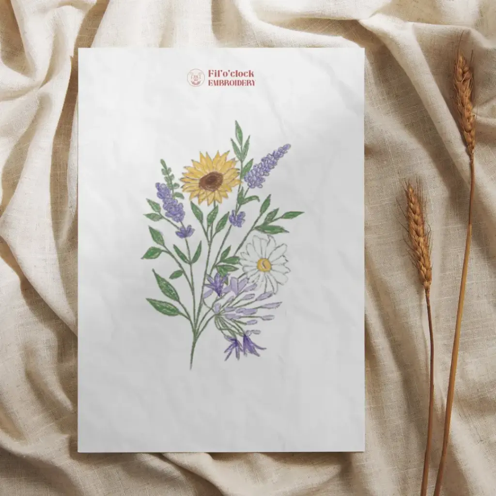 Carte illustrée Compo florale 1