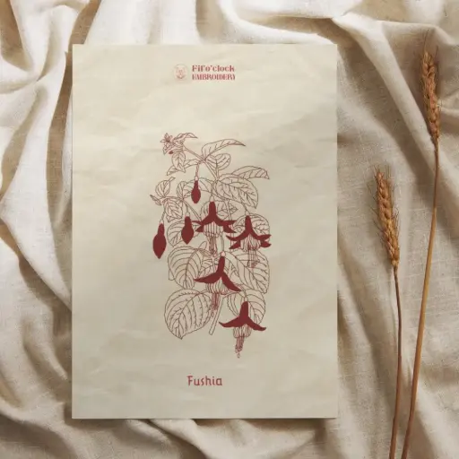 Carte illustrée Fushias - Plantes rituelles