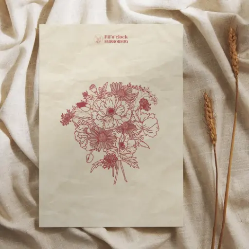 Carte illustrée Bouquet 2 - Bouquet de fleurs