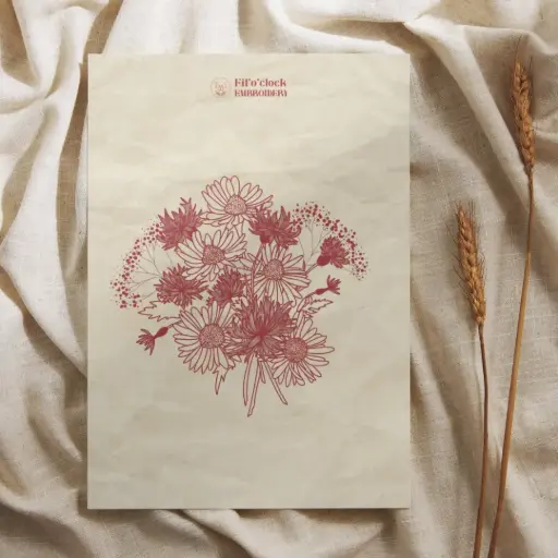Carte illustrée Bouquet 3 - Bouquet de fleurs