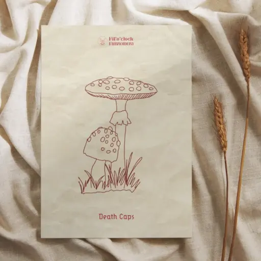 Carte illustrée Death Caps - Champignons
