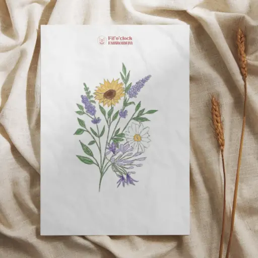 Carte illustrée Compo florale 1