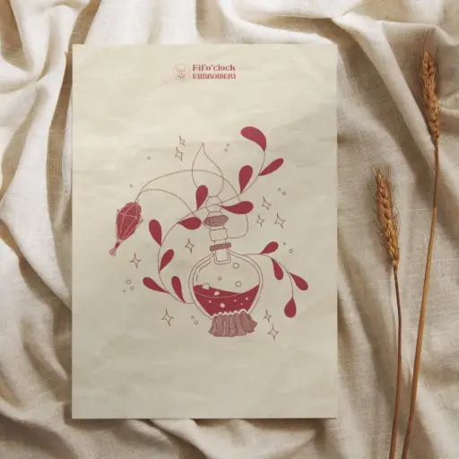Carte illustrée Fiole magique 1