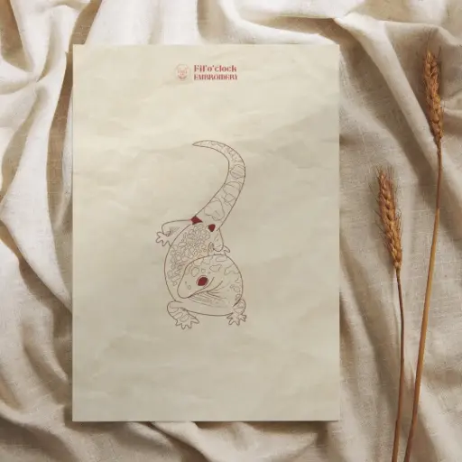 Carte illustrée Gecko 1