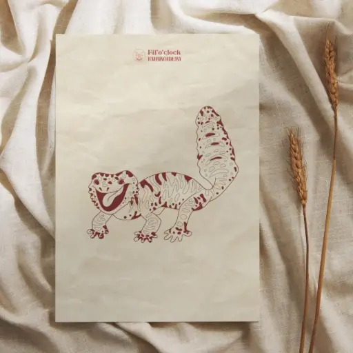 Carte illustrée Gecko 2