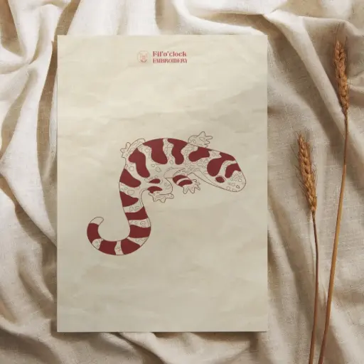 Carte illustrée Gecko 5